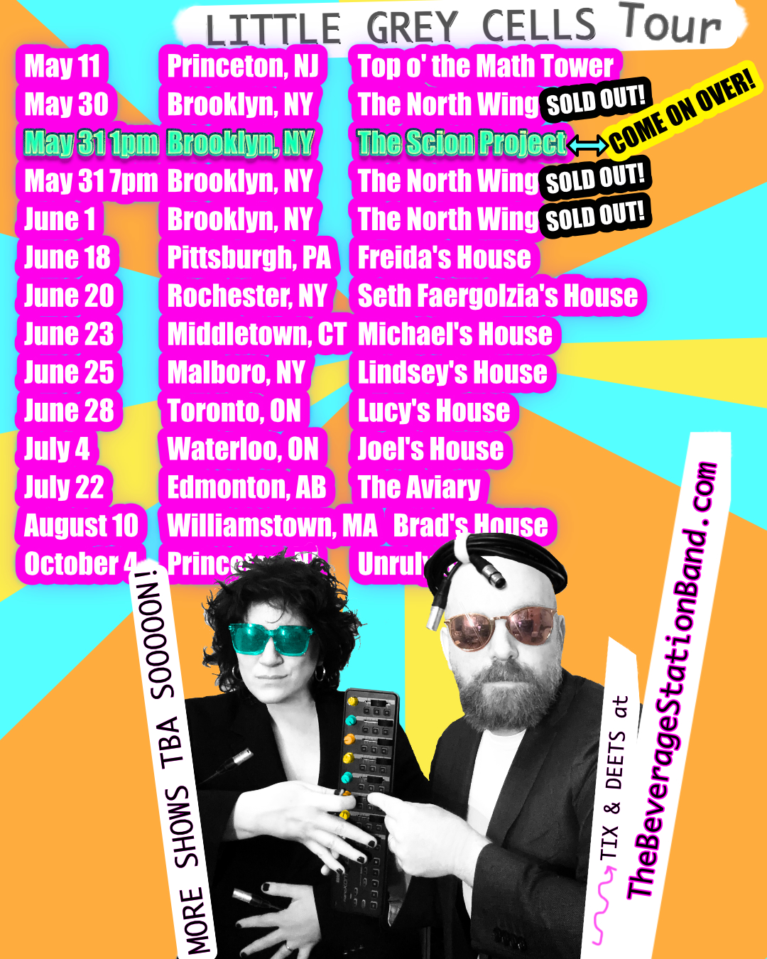 2025 Little Grey Cells Tour Dates